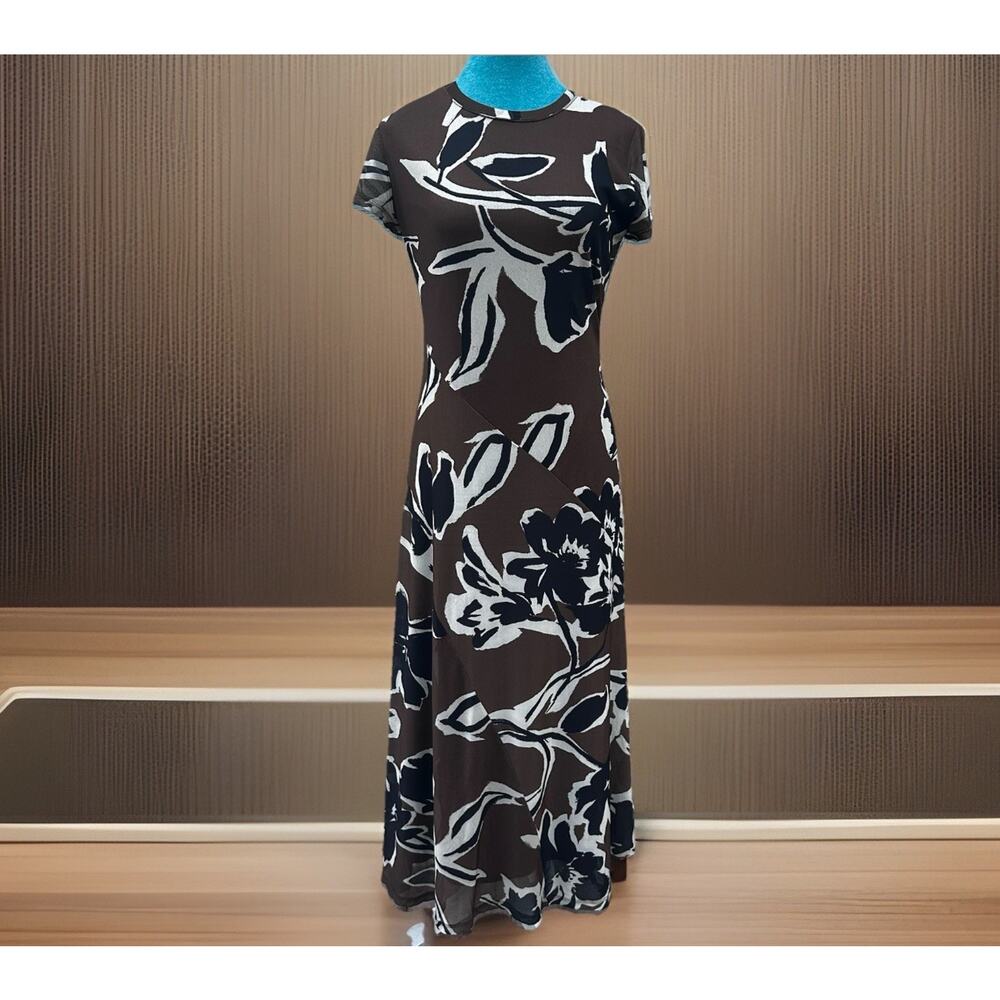 Rachael Zoe Dress Women Medium Stretch Sheer puter shell full lining .